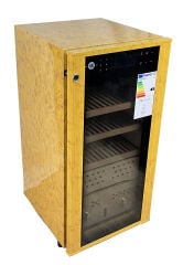Boveda H-70S Elektrikli Humidor / Puro Saklama Dolabı - Gold Maun