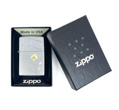 Zippo Spades Black Jack Dizayn Satin Chrome Çakmak
