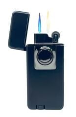 Çift Yanma Fonksiyonlu Çakmak Şık Tasarım - Siyah