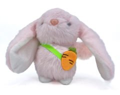 Sevimli Pembe Tavşan Büyük Kulak Peluş Anahtarlık
