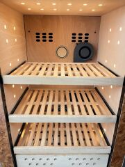 Boveda H-70S Elektrikli Humidor / Puro Saklama Dolabı - Kahverengi Maun