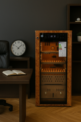 Boveda H-70S Elektrikli Humidor / Puro Saklama Dolabı - Kahverengi Maun