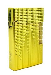 Dupont Tarzı Metal Çakmak - Soft Flame/Mum Alev - Gold