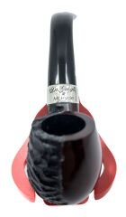 Peterson Dr. Jekyll & Mr. Hyde - Partical Rusticated Kırmızı 9 mm Filtreli Vulcanite Saplı Pipo 205790