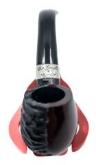 Peterson Dr. Jekyll & Mr. Hyde - Partical Rusticated Kırmızı 9 mm Filtreli Vulcanite Saplı Pipo 205790