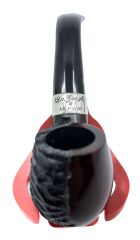Peterson Dr. Jekyll & Mr. Hyde - Partical Rusticated Kırmızı 9 mm Filtreli Vulcanite Saplı Pipo 205790