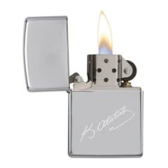 Zippo Atatürk İmza Gri Çakmak