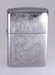 Zippo Flag And Skull Dizayn Çakmak