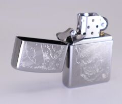 Zippo Flag And Skull Dizayn Çakmak