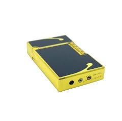 Dupont Tarzı Metal Çakmak Soft Flame Mum Alev - Black Gold