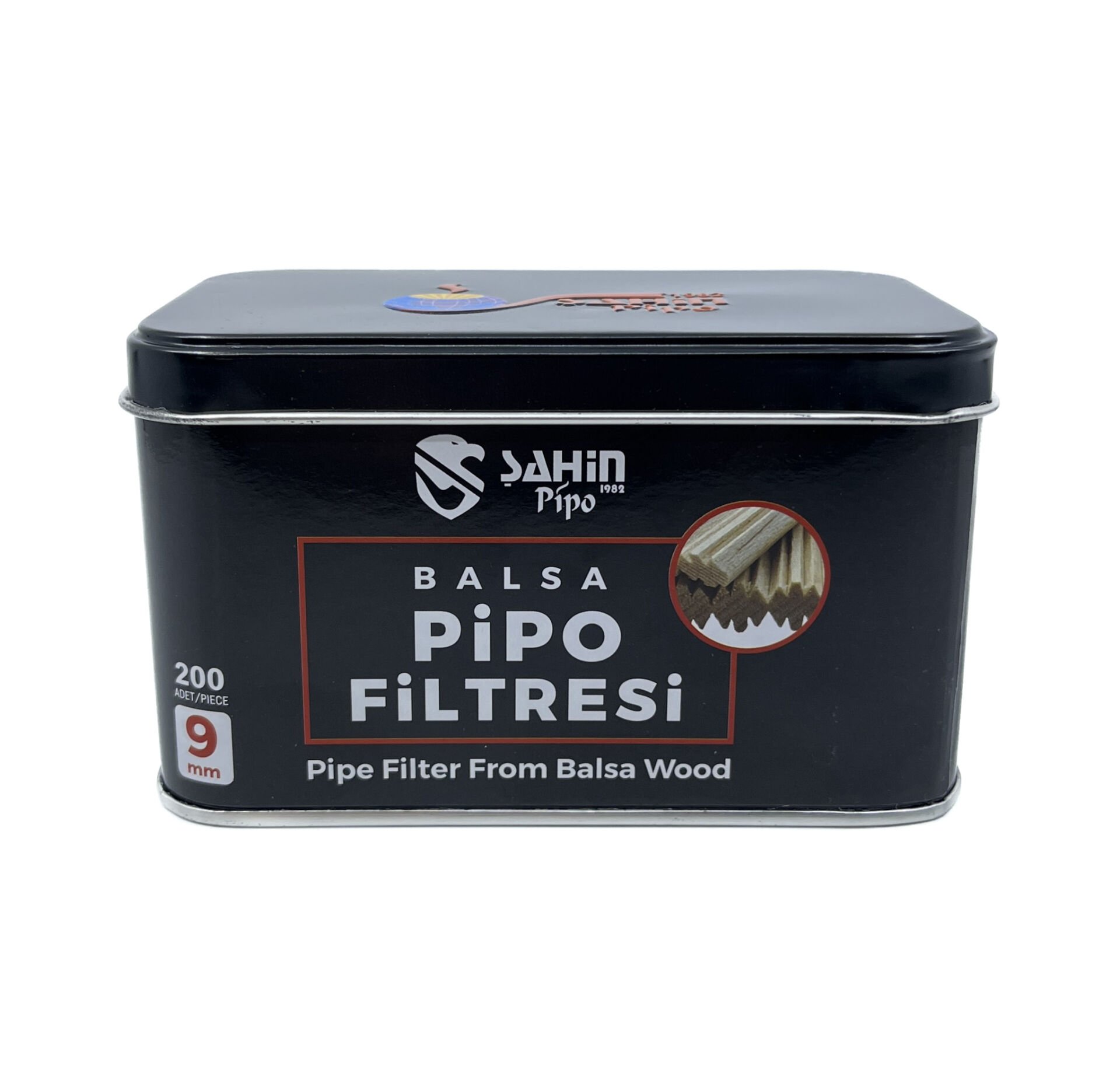 Şahin Pipo 9mm Balsa Ağacı Pipo Filtresi - 200 Adet Ekonomik Paket
