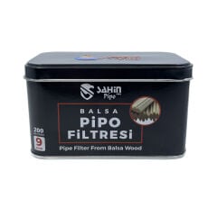 Şahin Pipo 9mm Balsa Ağacı Pipo Filtresi - 200 Adet Ekonomik Paket