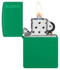 Zippo Green Grass Logo Parlak