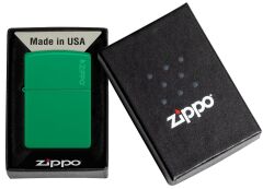 Zippo Green Grass Logo Parlak