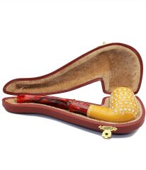 Doğal Lületaşı El Yapımı Özel Kutulu Pipo