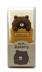 Pupu Bakery 3d Silikon Renkli Kalemtraş  Ayıcık