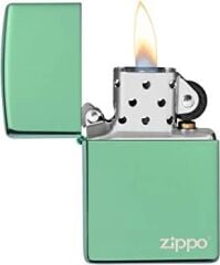 Zippo Green Parlak Çakmak Logolu