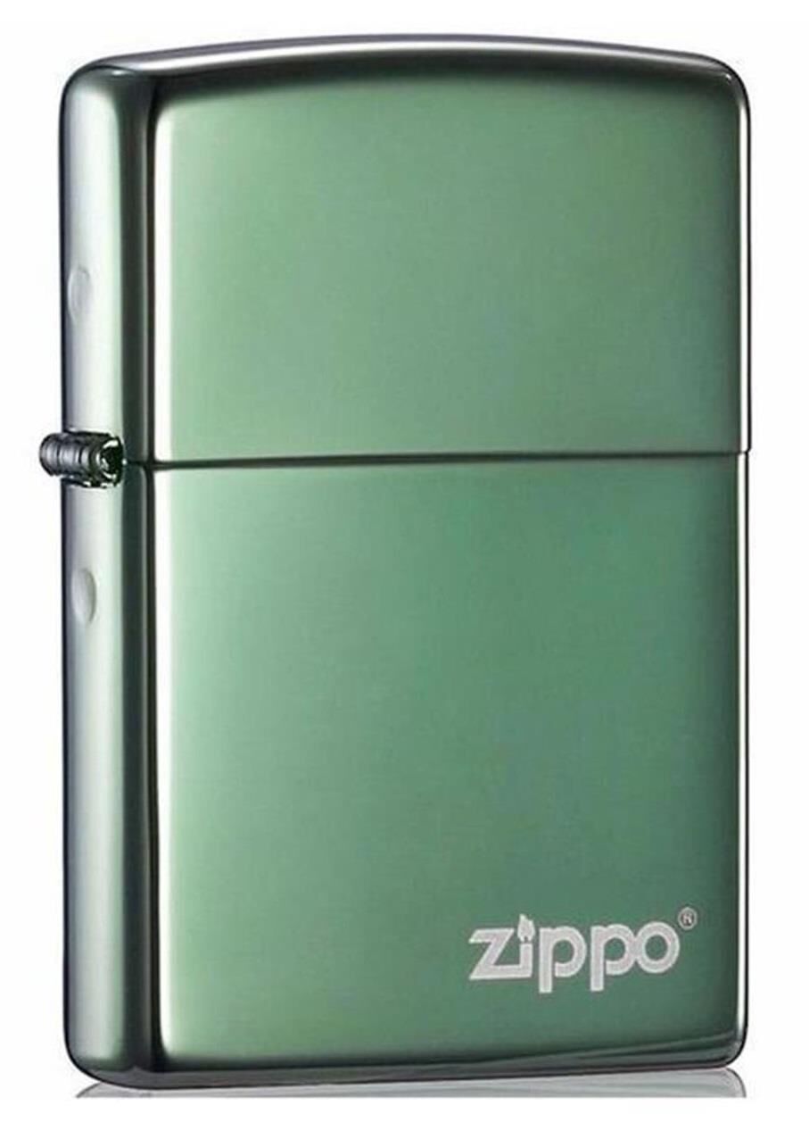 Zippo Green Parlak Çakmak Logolu