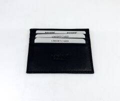 Kayader Deri Kartlık Cüzdan - Siyah