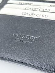 Kayader Deri Kartlık Cüzdan - Siyah