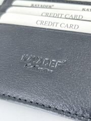 Kayader Deri Kartlık Cüzdan - Siyah