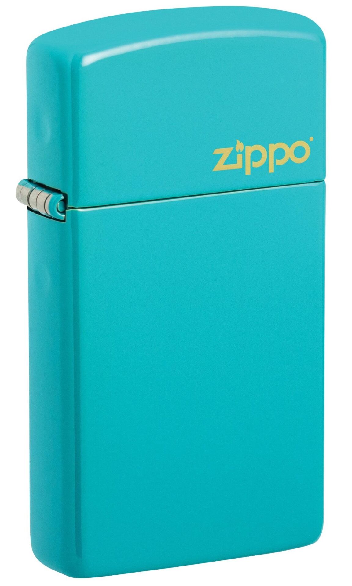 Zippo Slim Flat Turquoise Logo Çakmak