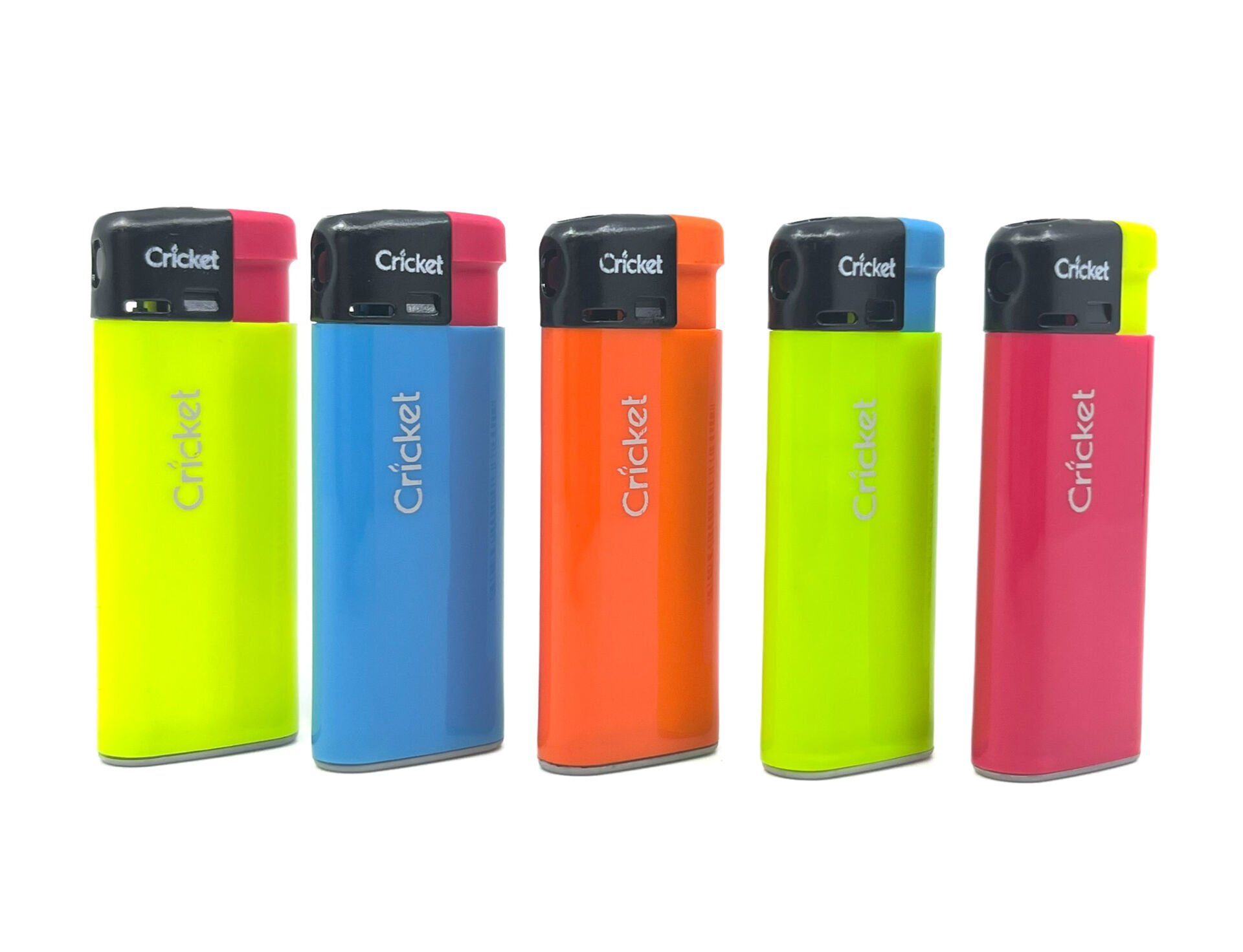Cricket Renkli Manyetolu Cep Boy - Pocket Çakmak 5'li Set