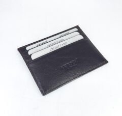 Kayader Deri Kartlık Cüzdan - Koyu Kahverengi