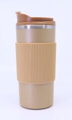 Çift Katmanlı Paslanmaz Çelik Sızdırmaz Termos Bardak 500 Ml Kupa - Sarı