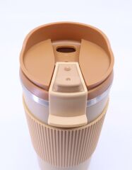 Çift Katmanlı Paslanmaz Çelik Sızdırmaz Termos Bardak 500 Ml Kupa - Sarı