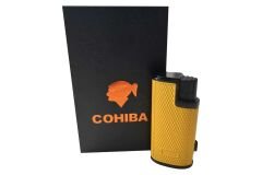 Cohiba 3 Torch Jet Alev Puro Çakmağı - Sarı