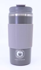 Çift Katmanlı Paslanmaz Çelik Sızdırmaz Termos Bardak 500 Ml Kupa - Gri