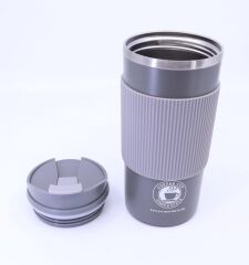 Çift Katmanlı Paslanmaz Çelik Sızdırmaz Termos Bardak 500 Ml Kupa - Gri