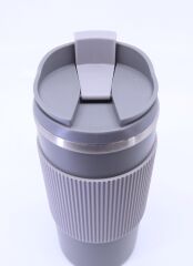 Çift Katmanlı Paslanmaz Çelik Sızdırmaz Termos Bardak 500 Ml Kupa - Gri