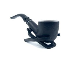 Dapper Bent Billiard Briar (Gül Kökü) 9 mm Filtreli El Yapımı Pipo - 2637