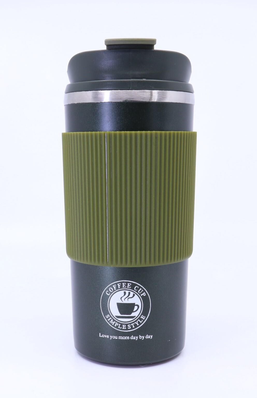 Çift Katmanlı Paslanmaz Çelik Sızdırmaz Termos Bardak 500 Ml Kupa - Yeşil