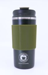 Çift Katmanlı Paslanmaz Çelik Sızdırmaz Termos Bardak 500 Ml Kupa - Yeşil