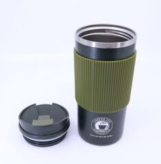 Çift Katmanlı Paslanmaz Çelik Sızdırmaz Termos Bardak 500 Ml Kupa - Yeşil