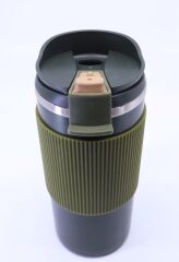 Çift Katmanlı Paslanmaz Çelik Sızdırmaz Termos Bardak 500 Ml Kupa - Yeşil