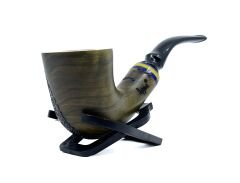 Dapper Bent Dublin Briar (Gül Kökü) 9 mm Filtreli El Yapımı Pipo - 3571