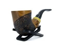 Dapper Bent Dublin Briar (Gül Kökü) 9 mm Filtreli El Yapımı Pipo - 3567