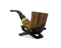 Dapper Bent Dublin Briar (Gül Kökü) 9 mm Filtreli El Yapımı Pipo - 3567