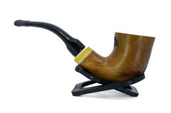 Dapper Bent Dublin Briar (Gül Kökü) 9 mm Filtreli El Yapımı Pipo - 3567