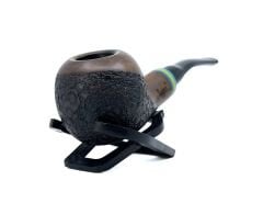Dapper Bent Apple Briar (Gül Kökü) 9 mm Filtreli El Yapımı Pipo - 3569