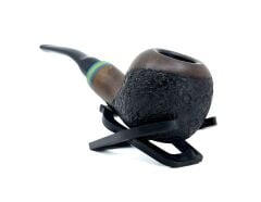 Dapper Bent Apple Briar (Gül Kökü) 9 mm Filtreli El Yapımı Pipo - 3569
