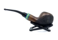 Dapper Bent Apple Briar (Gül Kökü) 9 mm Filtreli El Yapımı Pipo - 3569