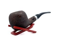 Dapper Bent Apple Briar (Gül Kökü) 9 mm Filtreli El Yapımı Pipo - 3572
