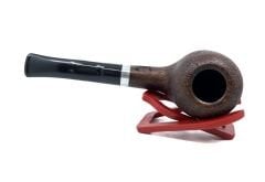 Dapper Bent Apple Briar (Gül Kökü) 9 mm Filtreli El Yapımı Pipo - 3572