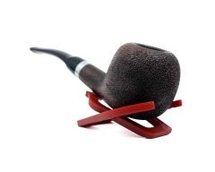 Dapper Bent Apple Briar (Gül Kökü) 9 mm Filtreli El Yapımı Pipo - 3572