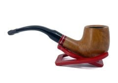 Dapper Bent Apple Briar (Gül Kökü) 9 mm Filtreli El Yapımı Pipo - 2643